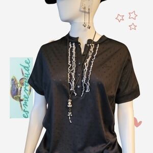 NWT Bundle Esmeraude Glass Beaded Long Necklace Sz 20 inches & Earrings